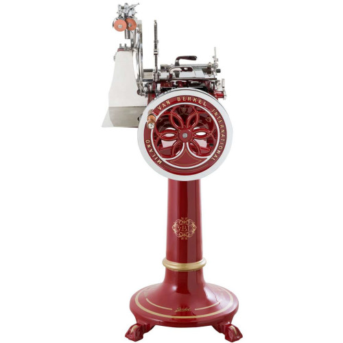 Слайсер BERKEL FLYWHEEL (VOLANO) L16 на подставке красный