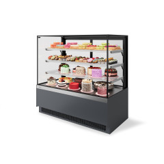Витрина кондитерская CHILZ VETE II KUB LUX 90 металлик/серый МАТ./НЕРЖ. (NS-2.VG033.B7016M)