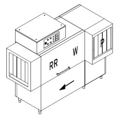 Машина посудомоечная DIHR RX 184 LC DX, DDE, HR10, DR69