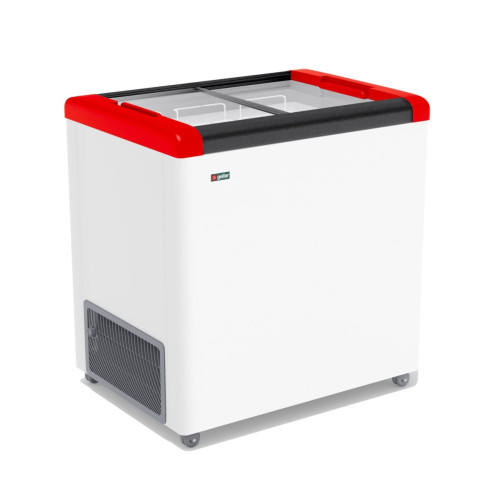 Ларь морозильный Frostor GELLAR FG 250 с прямое стекло красный (пропан)