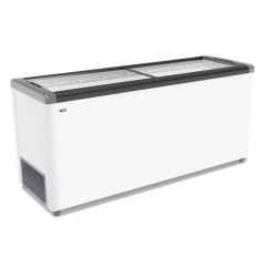 Ларь морозильный Frostor GELLAR FG 700 с прямое стекло серый (пропан)