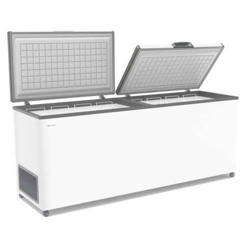 Ларь морозильный FROSTOR F 800 SD белый (серая рамка) STANDART DOUBLE (пропан)