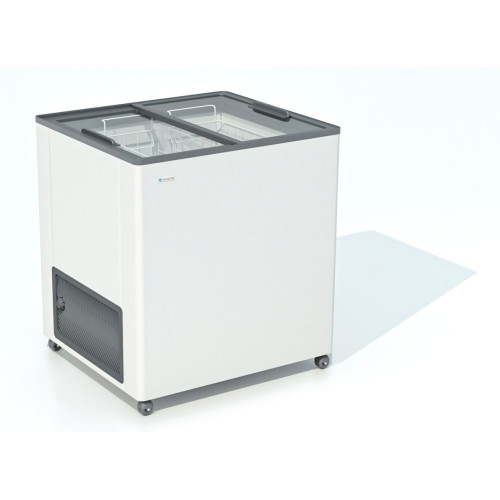 Ларь морозильный FROSTOR F 215 с прямое стекло серый (пропан)
