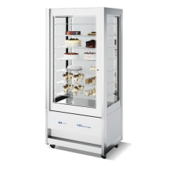 Витрина кондитерская ISA CRISTAL TOWER PASTRY 93 H206 RV TN WHITE