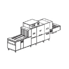 Машина посудомоечная DIHR QX 246 SX, DOS/S, SAN, X-BELT, DRF99M, HRF20/3 части