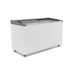 Ларь морозильный Frostor GELLAR FG 500 E гнутое стекло, алюминий, серый (пропан)