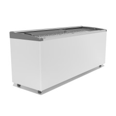 Ларь морозильный Frostor GELLAR FG 700 E гнутое стекло, алюминий, серый (пропан)