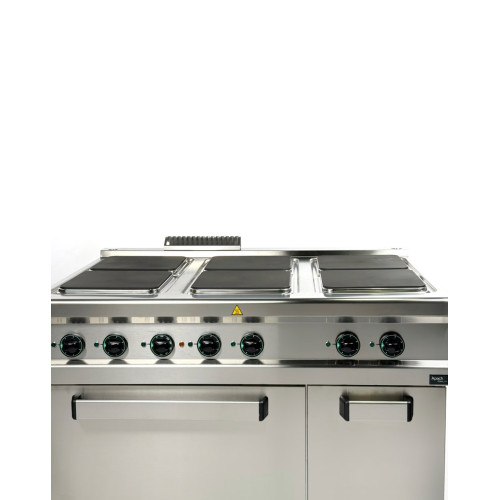 Плита 6 конфорочная 900 сер. APACH APRE-129FE/PL
