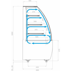 Витрина холодильная Carboma K70 VM 0,9-1 LIGHT (версия 2.0) (9005-0109)