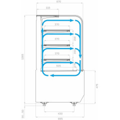 Витрина холодильная Carboma KR70 VM 0,9-1 LIGHT (9005-0109)
