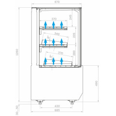 Витрина холодильная Carboma RC70 SV 1,3-1 STANDARD F (9005-0430)