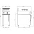 Плита газовая WOK Grill Master Ф1ДГ/800 (на подставке, для WOK сковород)