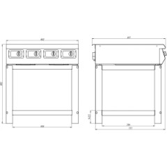 Плита индукционная Grill Master Ф4ИП/800 (на подставке, пнс)