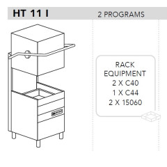 Машина посудомоечная DIHR HT 11 I, DDE, PS, спец. ножки морская версия 220В/60ГЦ, без нейтральная