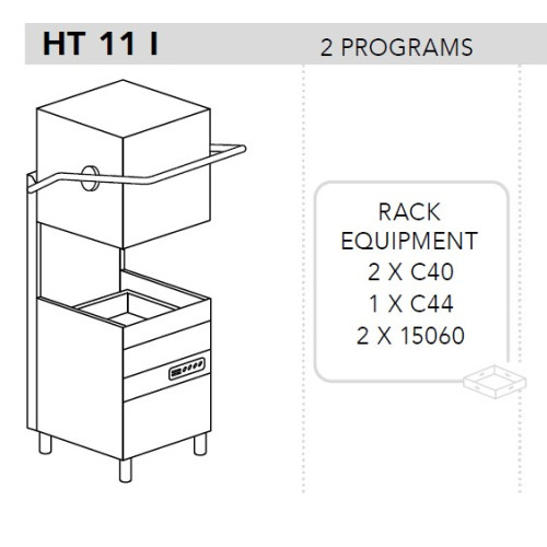 Машина посудомоечная DIHR HT 11 I, DDE, PS, спец. ножки морская версия 220В/60ГЦ, без нейтральная