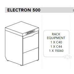 Машина посудомоечная DIHR ELECTRON 500, ps, морск.вер.440в/3ф/60гц без нейтральная, спец.ножки