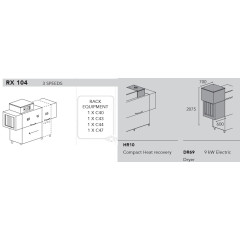 Машина посудомоечная DIHR RX 104 dx, dde, hr10, dr69/деление 2 части