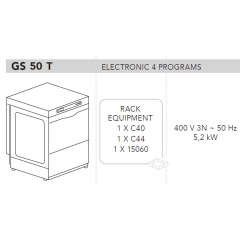 Машина посудомоечная DIHR GS 50 T, DDE, XP, PS