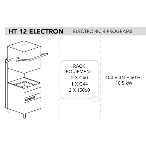 Машина посудомоечная DIHR HT 12 ELECTRON DA
