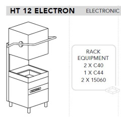 Машина посудомоечная DIHR HT 12 ELECTRON спец. ножки морская версия 380В/3Ф/50ГЦ без нейтрали