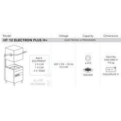 Машина посудомоечная DIHR HT 12 ELECTRON PLUS H