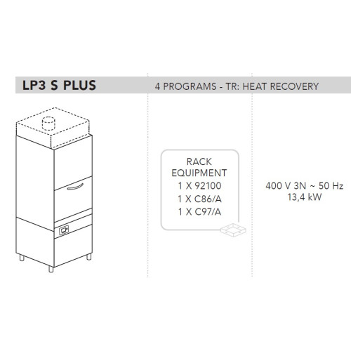 Машина котломоечная DIHR LP3 S HR PLUS ELETTRONICA, DDE
