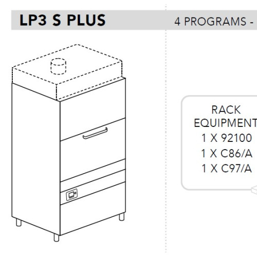 Машина котломоечная DIHR LP3 S PLUS ELETTRONICA, XP, DDE