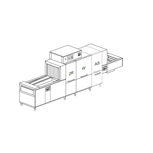 Машина посудомоечная DIHR QX 246 AS6 SX, DDE, DRF99MB, HRF10/2 части