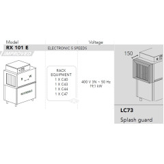 Машина посудомоечная DIHR RX 101 E DX, DDE, 2LC73