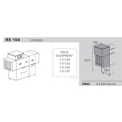 Машина посудомоечная DIHR RX 104 DX, DDE, XP, DR64