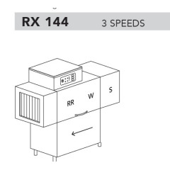 Машина посудомоечная DIHR RX 144 dx, dde, hr10, dr64/деление 3 части