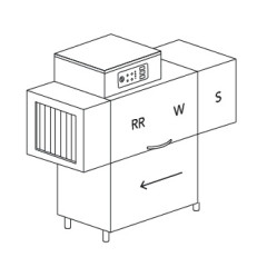 Машина посудомоечная DIHR RX 144 SX, DDE, XP, DR64