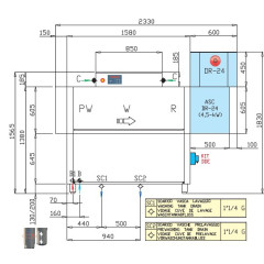 Машина посудомоечная DIHR RX 164 E SX, DR24, DDE, XP, SAN