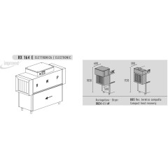 Машина посудомоечная DIHR RX 164 E SX, DR24, HR5, DDE