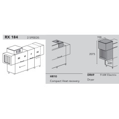 Машина посудомоечная DIHR RX 184 DX, DDE, DR69, HR10
