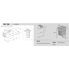 Машина посудомоечная DIHR RX 184 dx, dde, dr99, hr10/деление 3 части