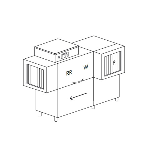 Машина посудомоечная DIHR RX 184 E LC dx, dde, hr10, dr99/деление 2 части