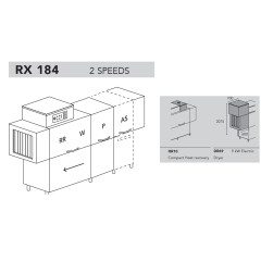 Машина посудомоечная DIHR RX 184 SX, DR69, HR10