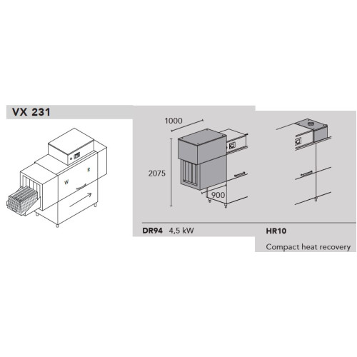 Машина для мойки ящиков DIHR VX 231 DX, DR94, HR10, DDE