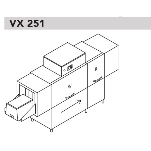 Машина для мойки ящиков DIHR VX 251 DX, DDE, XP
