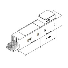 Машина для мойки ящиков DIHR VX 401 DX, DDE, HR20, DR99/2 части