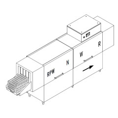 Машина для мойки ящиков DIHR VX 401 DX, DDE, XP, DR99/2 части