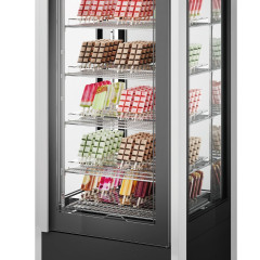 Витрина морозильная ISA CRISTAL TOWER 75 H206 TB RS WHITE