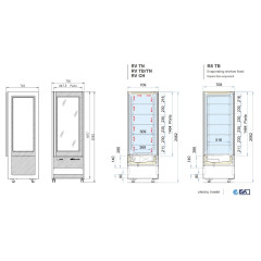 Витрина морозильная ISA CRISTAL TOWER 75 H206 TB RS WHITE