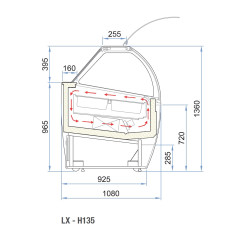 Витрина для мороженого ISA MILLENIUM LX H135 120 VG RV - VP RV