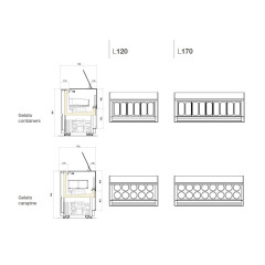 Витрина для мороженого ISA ONE SHOW VG RV 120 BUILT-IN