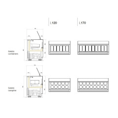 Витрина для мороженого ISA ONE SHOW VG RV 170 BUILT-IN