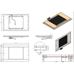 Поверхность тепловая Enofrigo QUARZO PC 1000 встраиваемая цвет 1114