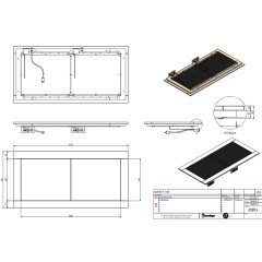 Поверхность тепловая ENOFRIGO QUARZO PC 1400 встраиваемая цвет 1379