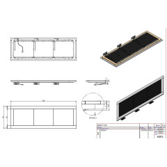 Поверхность тепловая ENOFRIGO QUARZO PC 2000 встраиваемая цвет 1114